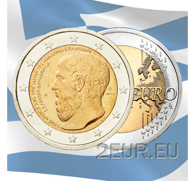 Griekenland 2 euro UNC 2013 - 2400e verjaardag van de oprichting van Plato`s Academie